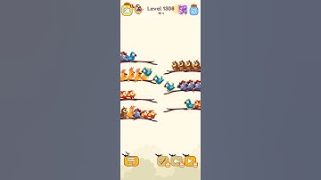 Bird sort calar game leval 1308 #games #leveldesign #playgaming #colorgame #gameplay #colorconcept
