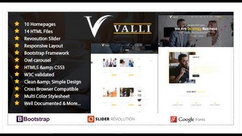 Valli - Corporate and Business One Page Responsive HTML Template | Themeforest Templates