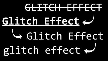 Creative Glitch Effect using Html & CSS