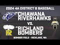 2024 4a district 8 baseball semifinal  chiawana riverhawks vs richland bombers