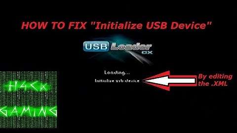 USB LoaderGX Stuck On Initialize USB.