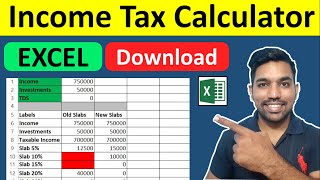 Income Tax Calculator 2023-24 Excel Download | Income Tax Calculation screenshot 2