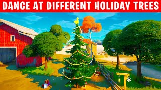Dance at Different Holiday Trees - Fortnite (Operation Snowdown)