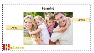 Norsksonen - Tema: Familieord 4 (for nybegynnere  )