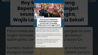 Download Lagu Roy Suryo Cs Dilarang Bepergian ke Luar Negeri seusai Jadi Tersangka, Wajib Lapor Seminggu Sekali MP3