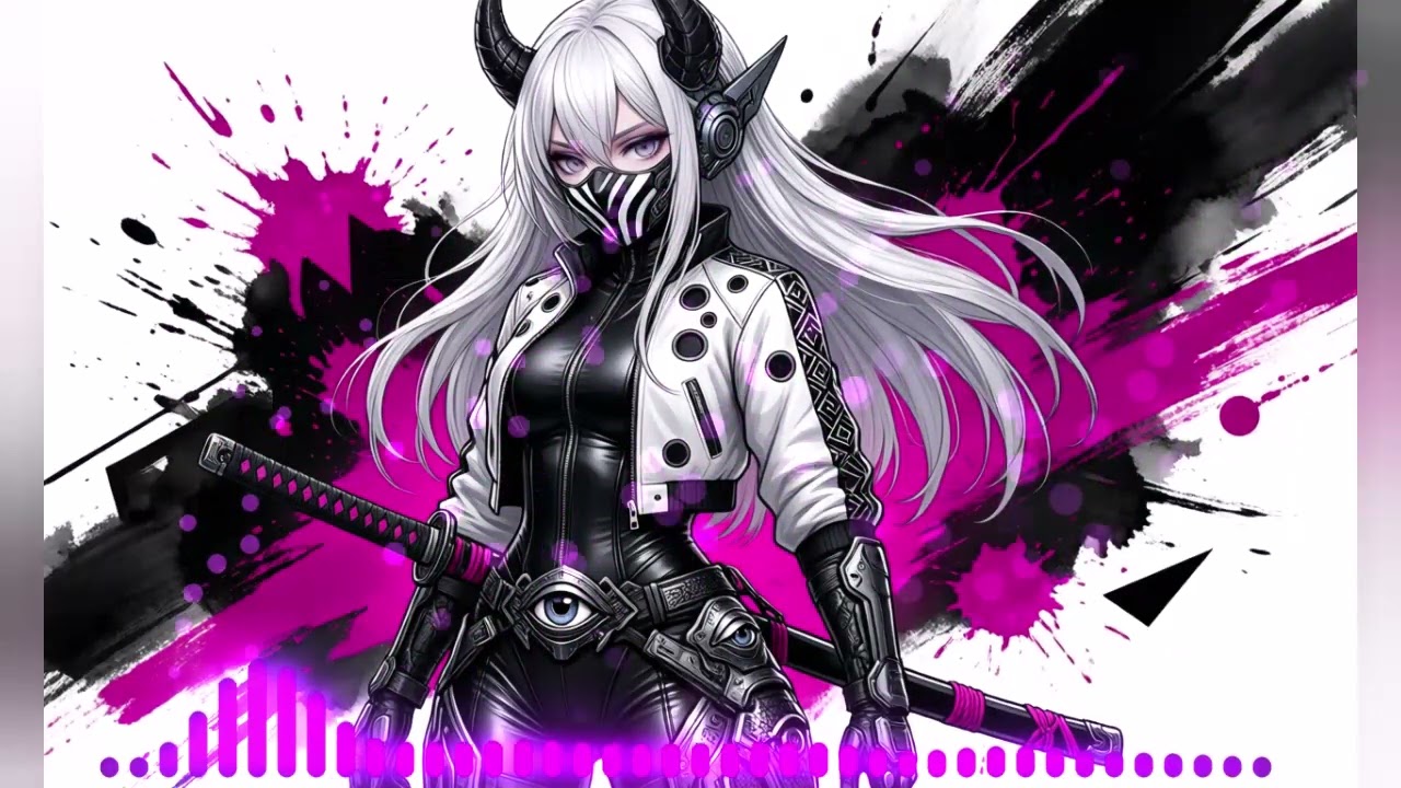 EDM Slow Beat Focus Music 🌸 Samurai Girl Visual