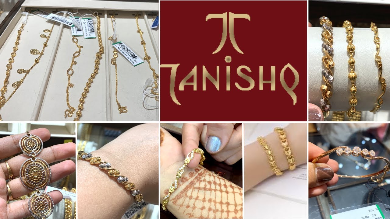 Tanishq inspired lightweight Bracelet Designs with weight and price||Latest  Gold Bracelet Designs - YouTube