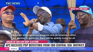 APC Receives Defector From PDP In Edo Central Senatorial District by TVC News Nigeria 16 views 12 minutes ago 2 minutes, 57 seconds