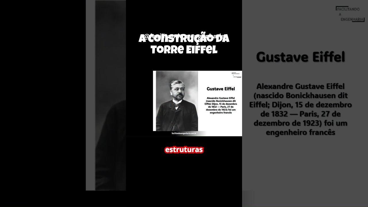 A Constru&ccedil;&atilde;o da Torre Eiffel #shorts #torreeiffel #paris #fran&ccedil;a