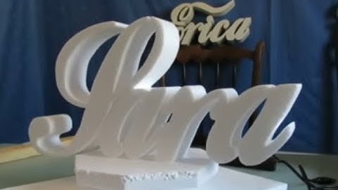 Sign maker 3d foam name Sara with costycnc