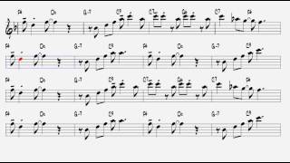In the Mood Joe Garland 1939 Alto Sax chords