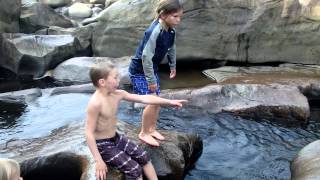 Swimming Through The Under Water Tunnels/Sieves in the Ocoee River! SCARY!!