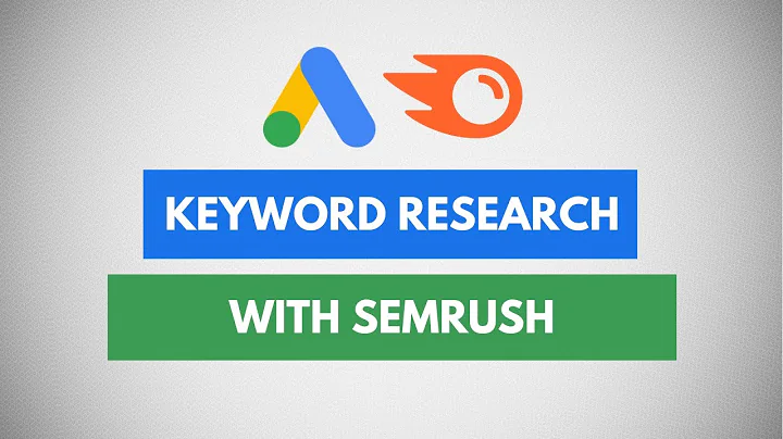 How to use SEMRush for Keyword Research | Google Ads SEMRush Tutorial