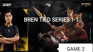 FCAP BREN VS RRQ KAITO GAME 2 || SEMIFINALS || IESF 2024 MLBB MEN'S QUALIFIERS