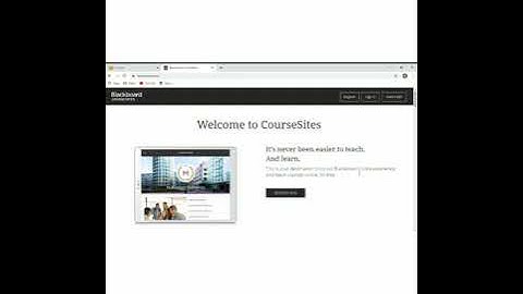 Blackboard CourseSites  video tutorial MFLT
