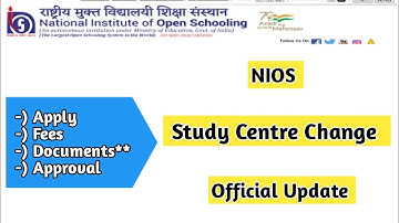 Nios Study Centre Change ये Documents  चाहिए | Task Is Helping (NIOS) #nios #taskishelping