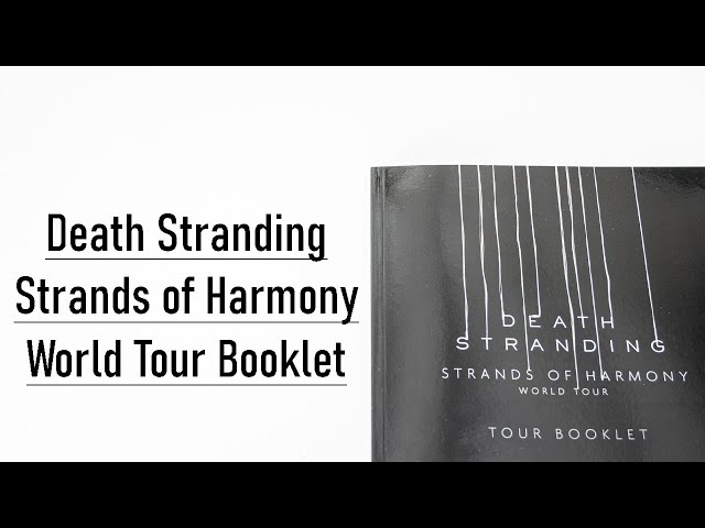 Death Stranding Strands of Harmony World Tour Booklet Flip Through