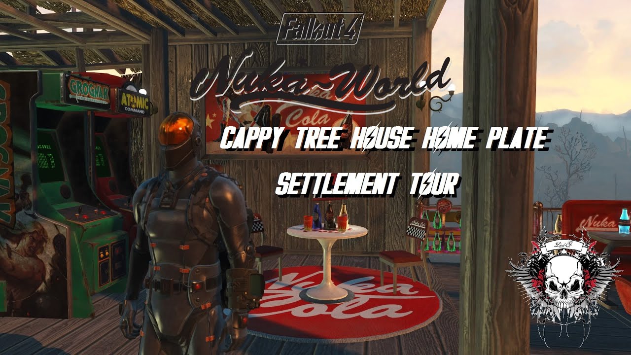 Fallout 4 Cappy tree house Nuka World home plate modded PS4 YouTube