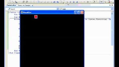 Breakout 1 of 7 - Visual Basic Game
