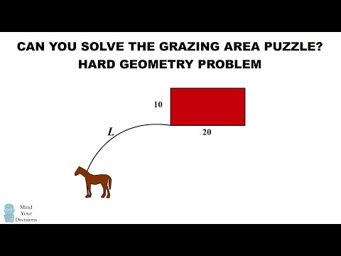 HARD Geometry Problem: Can You Solve The Horse Grazing Puzzle?