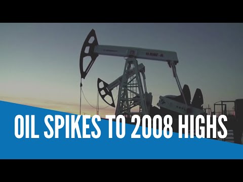 Oil spikes to 2008 highs