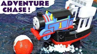 adventure chase toy train story with thomas and diesel