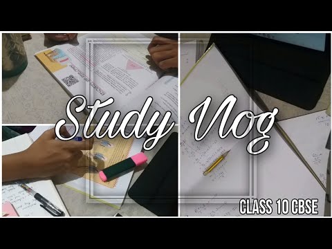 Class 10 CBSE ||Study Vlog || 💫🖤Study vlog || My Study Scrapbook ||