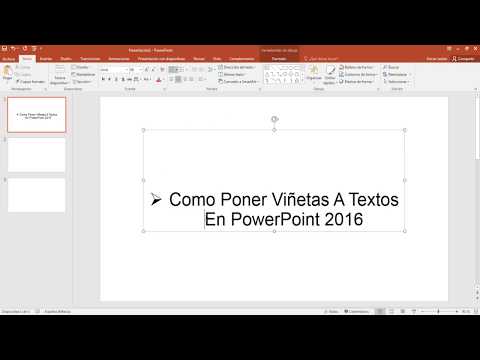 Video: ¿Cómo se hacen las viñetas en PowerPoint?