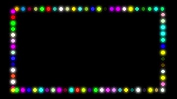 colorful neon light rectangle frame loop animated background video, no Copyright || colorful border