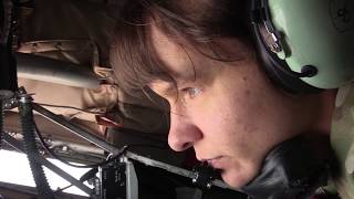 KC-135 Aerial Refuels E-3 Sentry and F-22 Raptors
