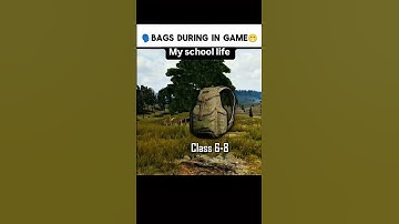 School Bag Real Or game Me 😁⁉️#bgmi@BattlegroundsMobile_IN