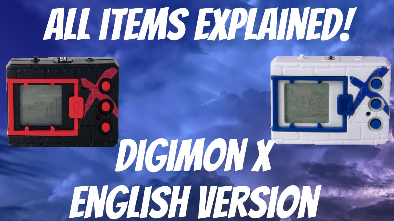 Digimon X Items Explained! | Digimon X Virtual Pet English Release