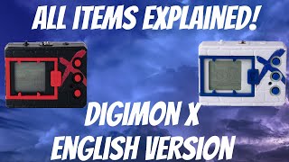 Digimon X Items Explained | Digimon X Virtual Pet English Release