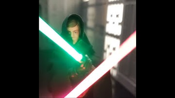 Luke Vs Darth Vader (Real Lightsabers) #stopmotion