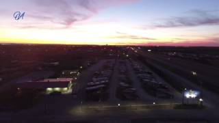 Sunset over Abilene RV Park in Abilene, Texas.