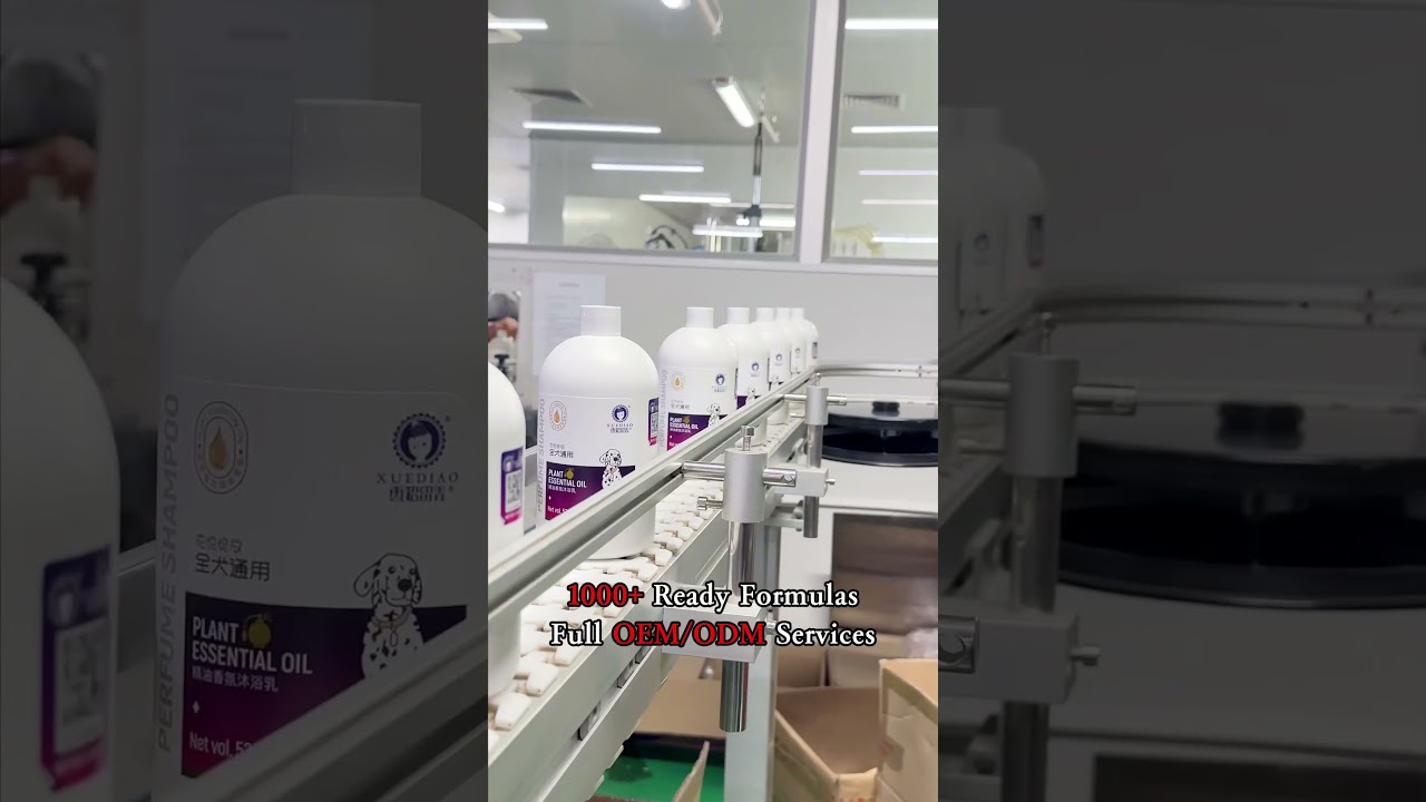 Full Assembly Line-Pet Shampoo Manufacturing Process 
