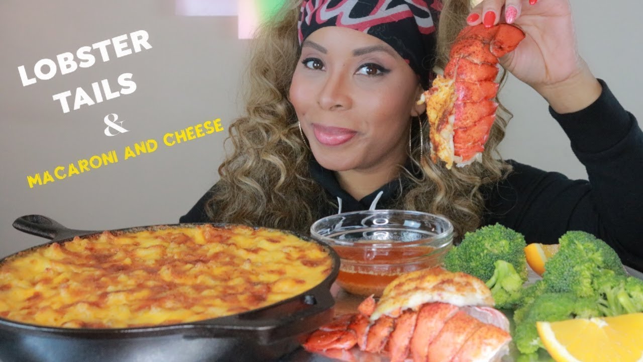 LOBSTER TAILS + BAKED MACARONI AND CHEESE | NO HABITS CHALLENGE BY TAE AND LOU - YouTube
