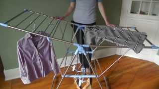 This video includes how to set up the Household Essentials Gullwing Air Drying Rack. For more information on our clothes dryers, 