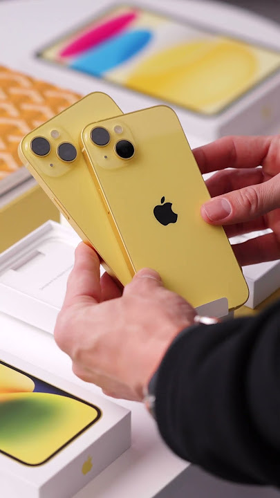 YELLOW iPhone 14 and iPhone 14 Plus UNBOXING and Hands On!