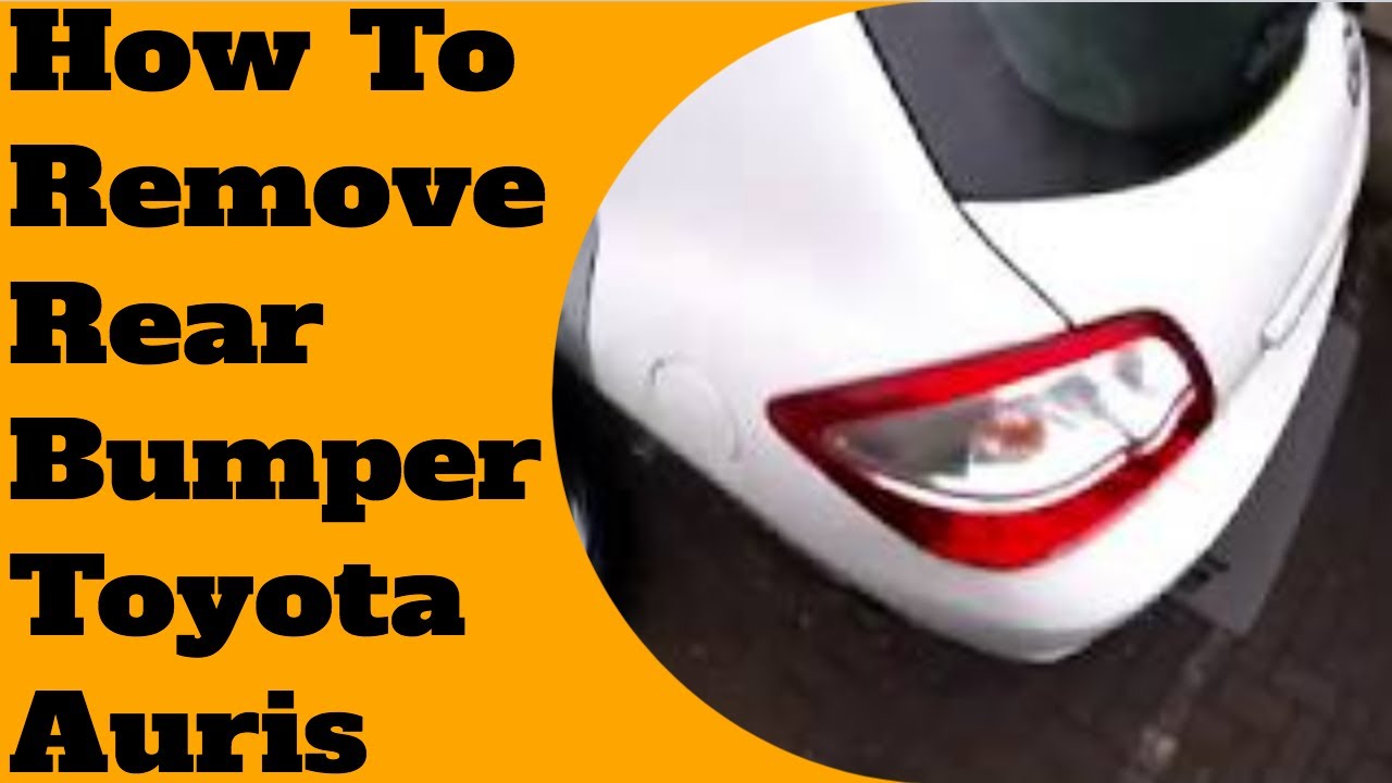 Stapel verrader Renaissance How to remove/replace rear bumper Toyota Auris 2010-2013 | Uninstall rear bumper  Auris - YouTube
