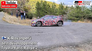 test Toyota Yaris Rallye 2 / essais Kalle Rovanperä , tout au câble , casse Turbo