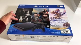 Slim 1TB with 3 Games Unboxing: Playstation Black Friday Bundle! - YouTube