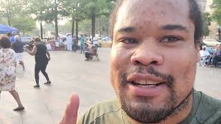 Middle class africans in america dancing to african and caribbean music.