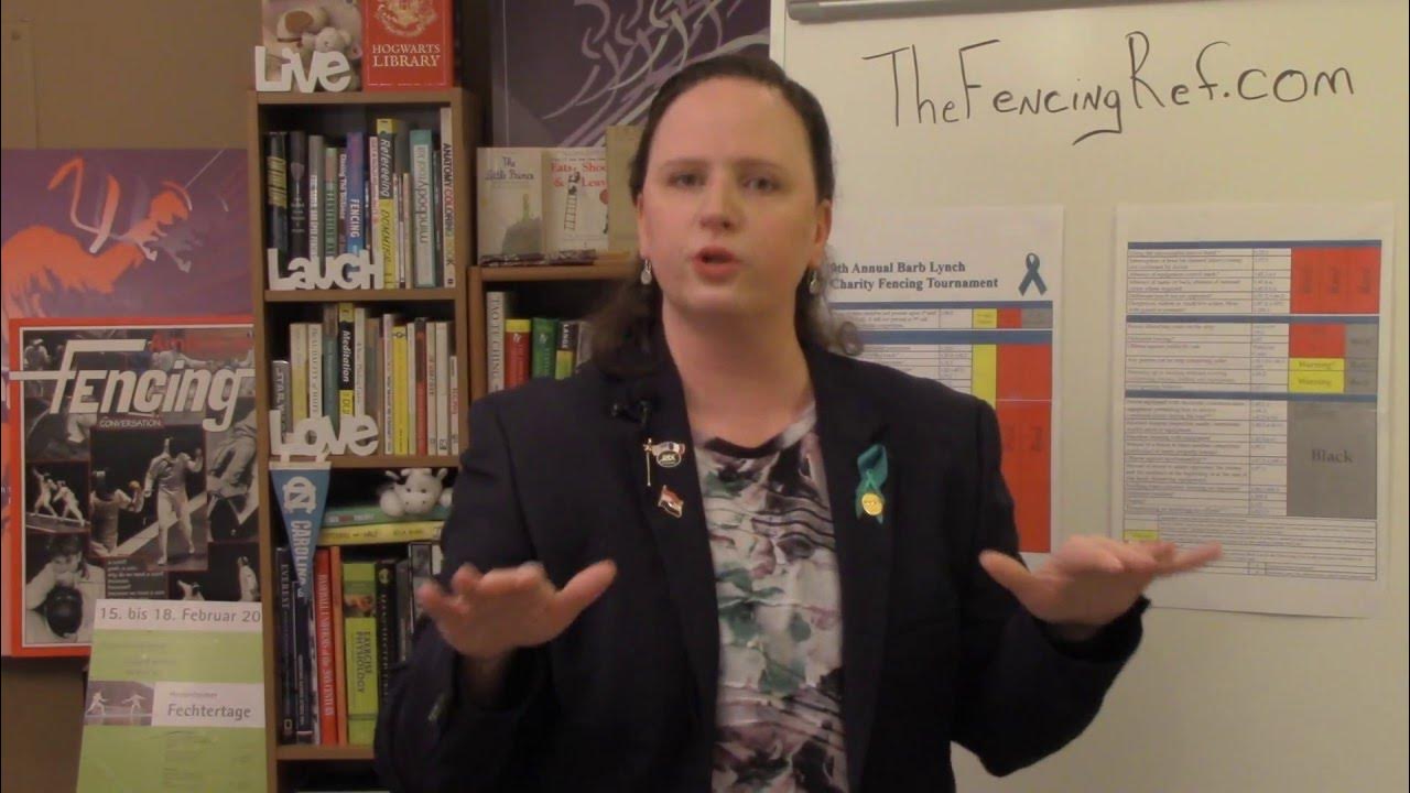 Fencing Referee Learning Module 18 Penalty Chart Continued part 7