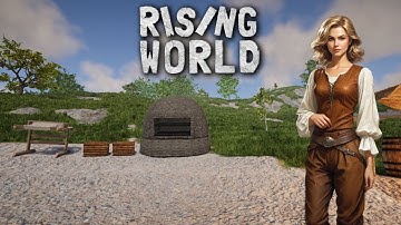 Rising World | S1 | EP2 | A new location and building something!