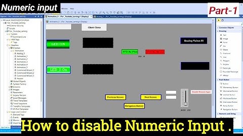 FactoryTalk view || How to use Disable Numeric Input || Rockwell SCADA