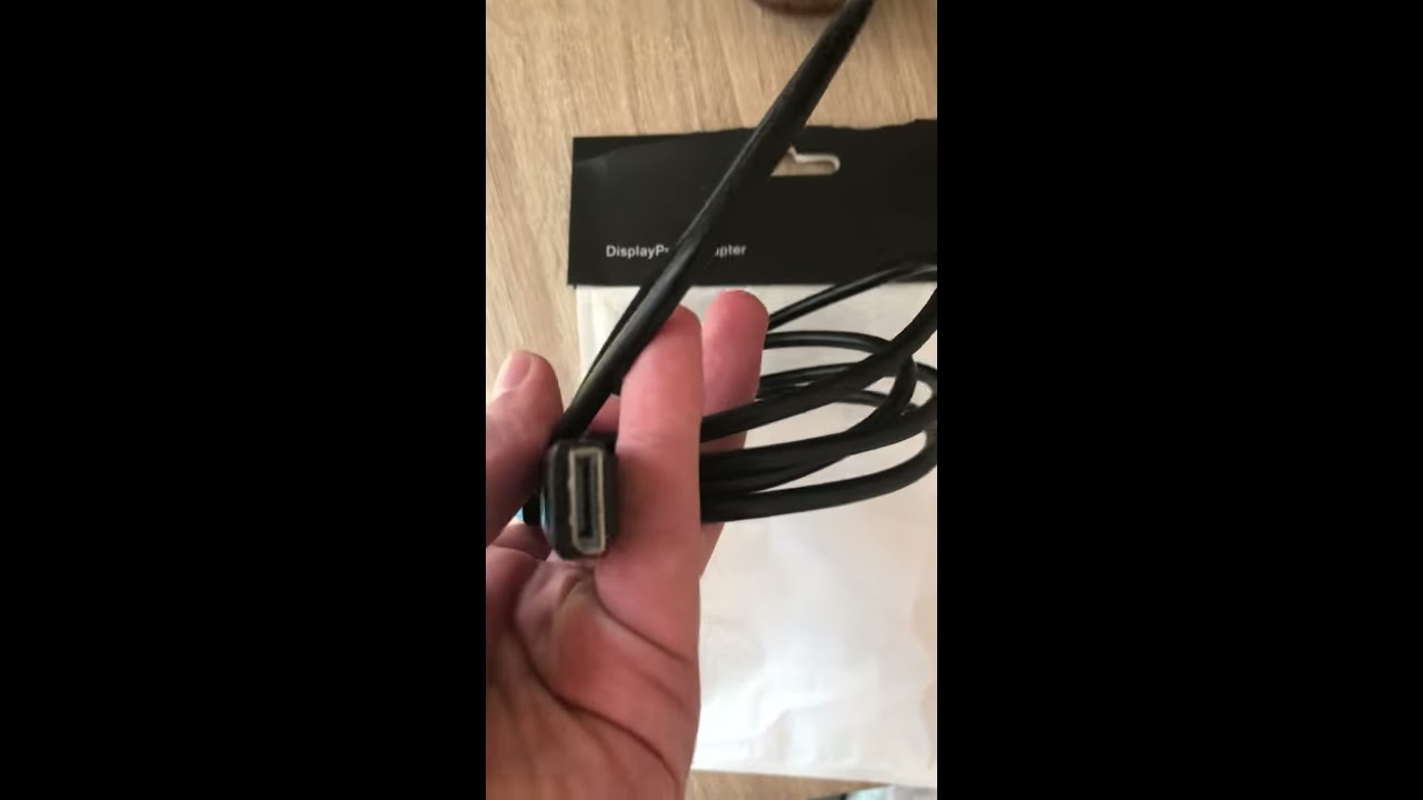 Display Port Male To HDMI Cable BLACK