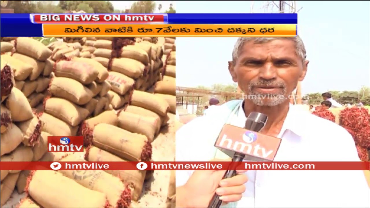 Warangal Mirchi Farmers | Special Report on Enumamula Market | Telugu News | hmtv