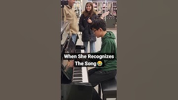 Thumbnail of When She Recognizes The Song - Piano Street Performance - Carol of the Bells