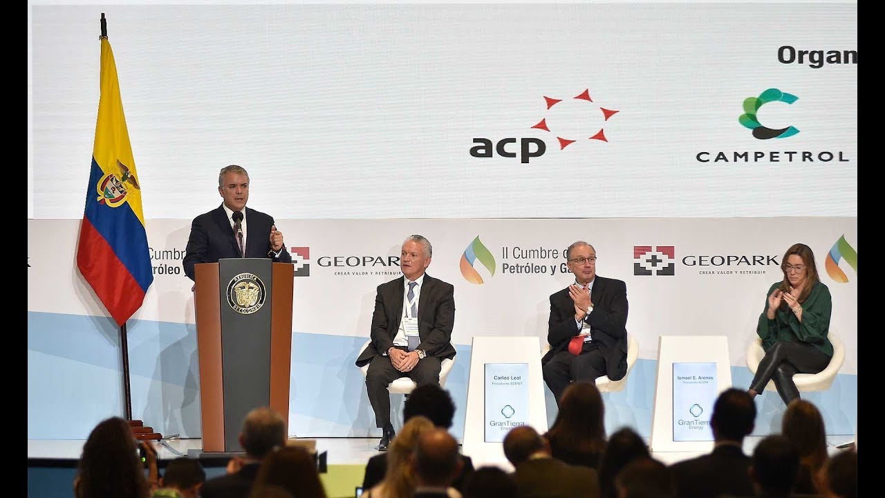Presidente Duque durante la clausura de la II Cumbre del Petróleo y Gas - 15 de noviembre de 2019 - YouTube